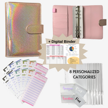 Load image into Gallery viewer, A6 Custom Glitter Binder
